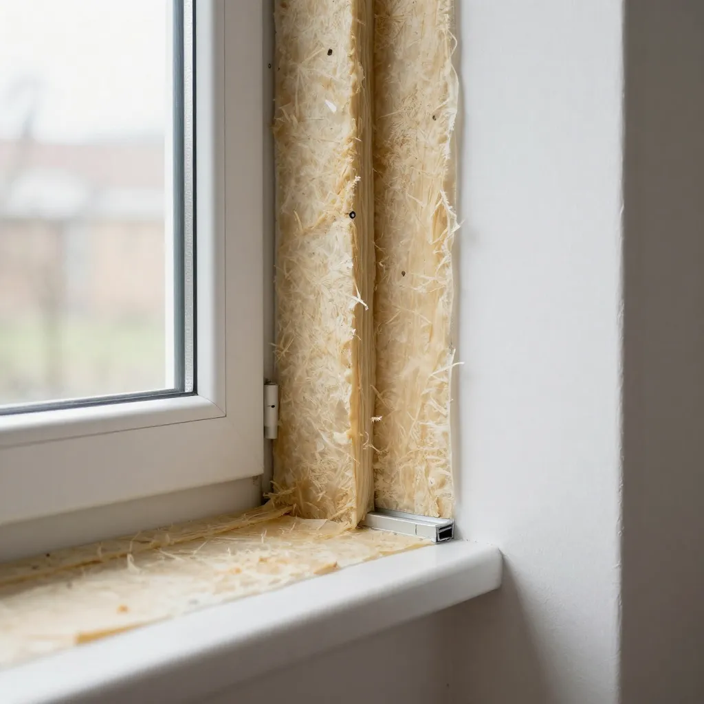 Cork insulation panels ready for installation